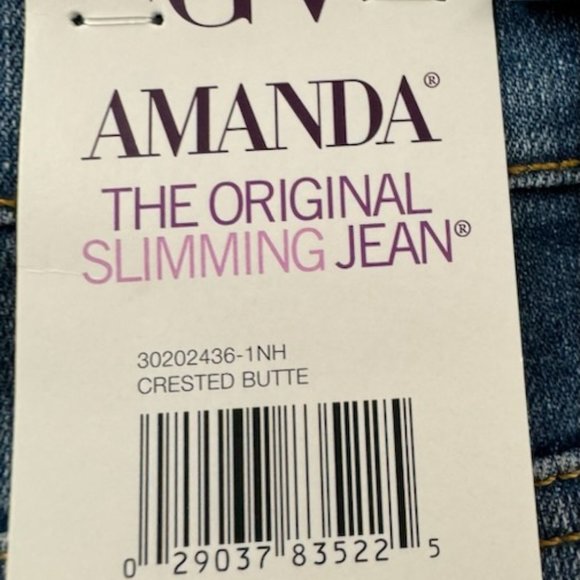 Gloria Vanderbilt Slimming Jeans Crested Blue NWT-10 Average - Picture 7 of 7
